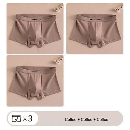 3PCS Sport Boxer Mann Atmungsaktive Geschenk Sportliche Boxer männer Platz Höschen Sexy Männer Unterwäsche Unterhose Briefs Shorts unterwäsche