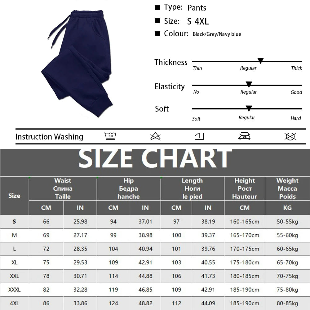 New Men Casual Fashion Sports Pants Gym Sport Trousers for Men Jogger SweatpantsRunning Workout Jogging Long Pants.