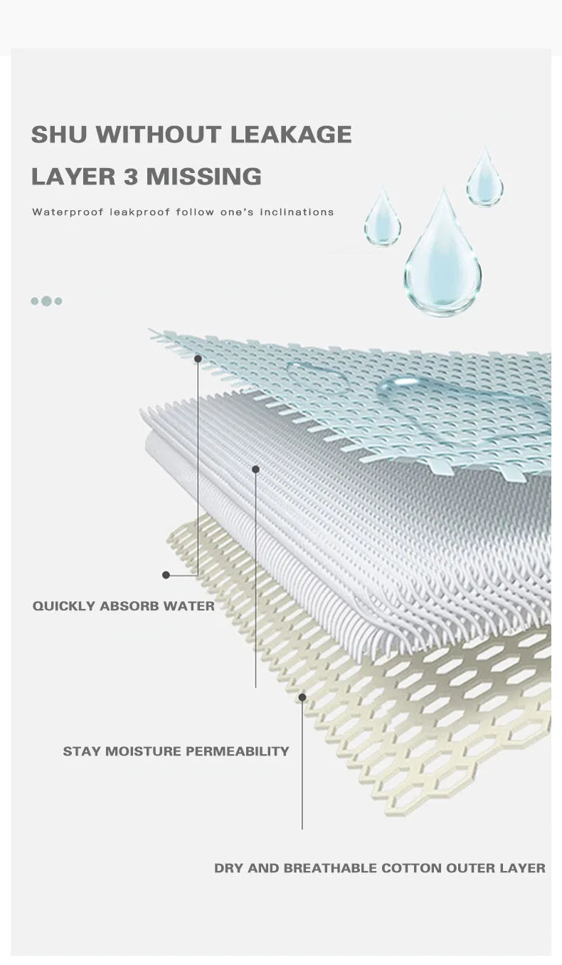 2pcs Woman Menstrual Panties Breathable Large Size Female Cotton Brief Low Waist Physiological Period Underwear Postpartum Panty.