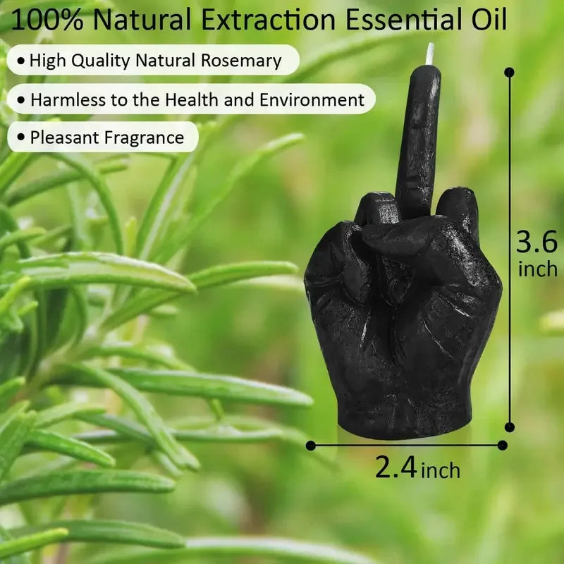 Finger Scented Candle Room Decor Aesthetic Fragrance Soy Wax Aromatherapy Hand Gesture Candles Desk Statues Sculpture Decor.