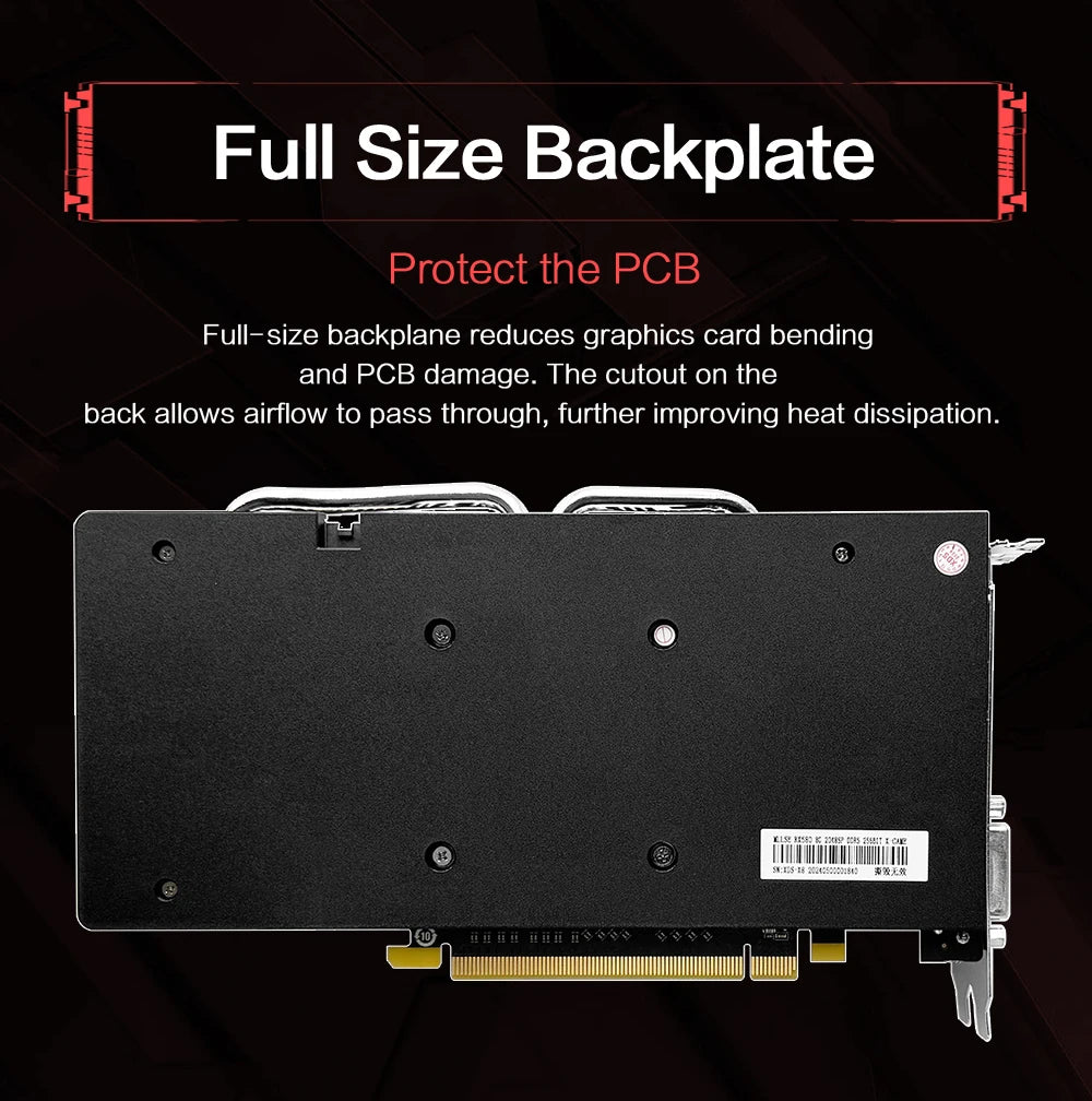 MLLSE AMD RX 580 8GB 2048SP GDDR5 256Bit Gaming Graphics Card 6Pin PCI Express 3.0 ×16 Game Radeon GPU rx580 8g.