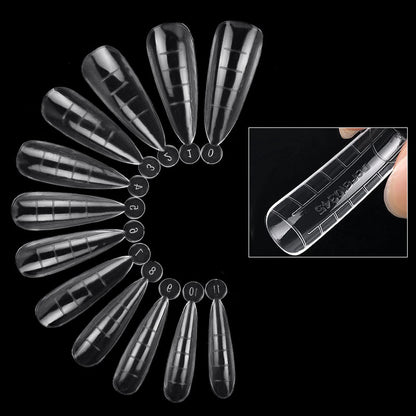 Extension False Nails Art Tips Acrylic Fake Finger Gel Polish Mold Sculpted Full Cover Press on Nails Manicures Accessories Tool.