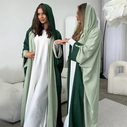 Open Modest Kimono Abaya Dubai Luxury Muslim Cardigan Coat Abayas for Women Islam Kebaya Caftan Marocain Robe Femme Musulmane.