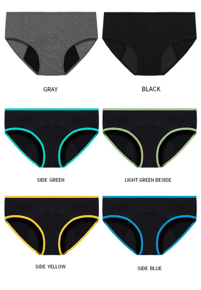 3pcs Women Menstrual Period Underpants Ladies Cotton Postpartum Absorbent Leak Proof Panties European size XS-5XL.
