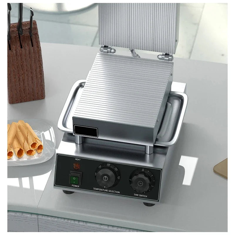 Household 220v NS-10 Ice Cream Egg Pastry Machine Crispy Egg Roll Machine Baked Waffle Cake Baking Pan Crispy Machine Baking Too.