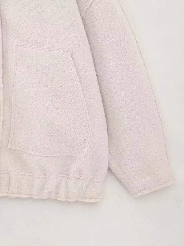 TRAFZR Damenjacken Frühling 2023, elegantes Fleece, Vintage, neue Oberbekleidung, Langarm, Harajuku, Y2k, Streetwear, Bomberjacken