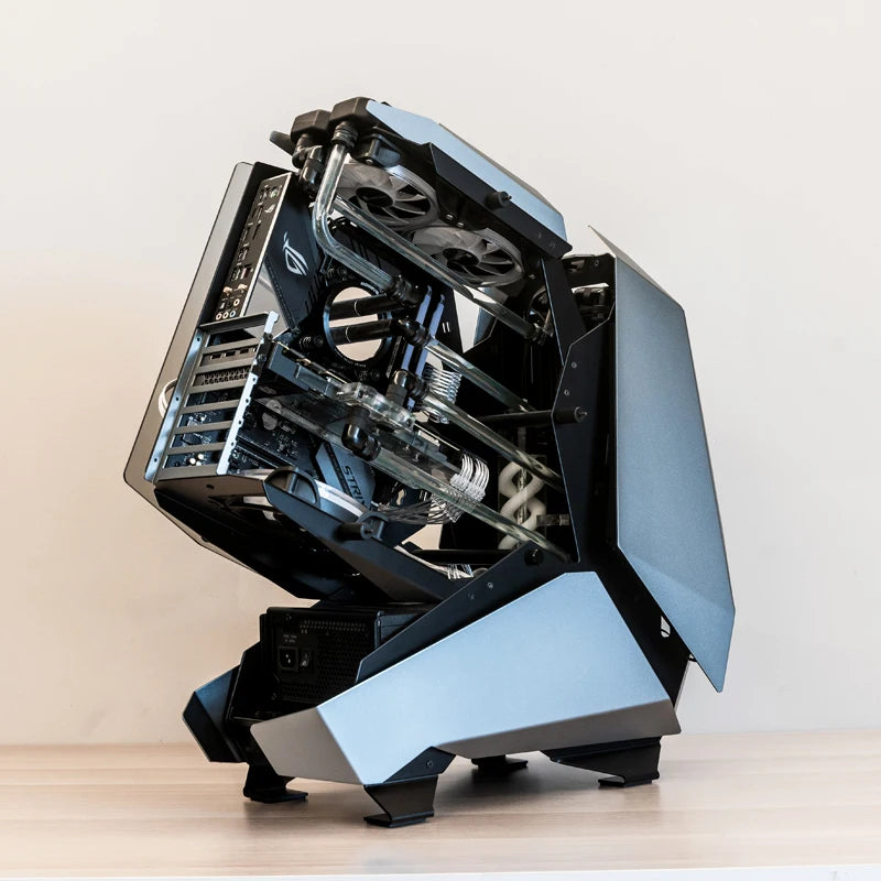 JONSBO MOD-5 Game E-sports Case All Aluminum Special-shaped Glass Chassis Support ATX Motherboard 360 Water-cooled 5V ARGB.