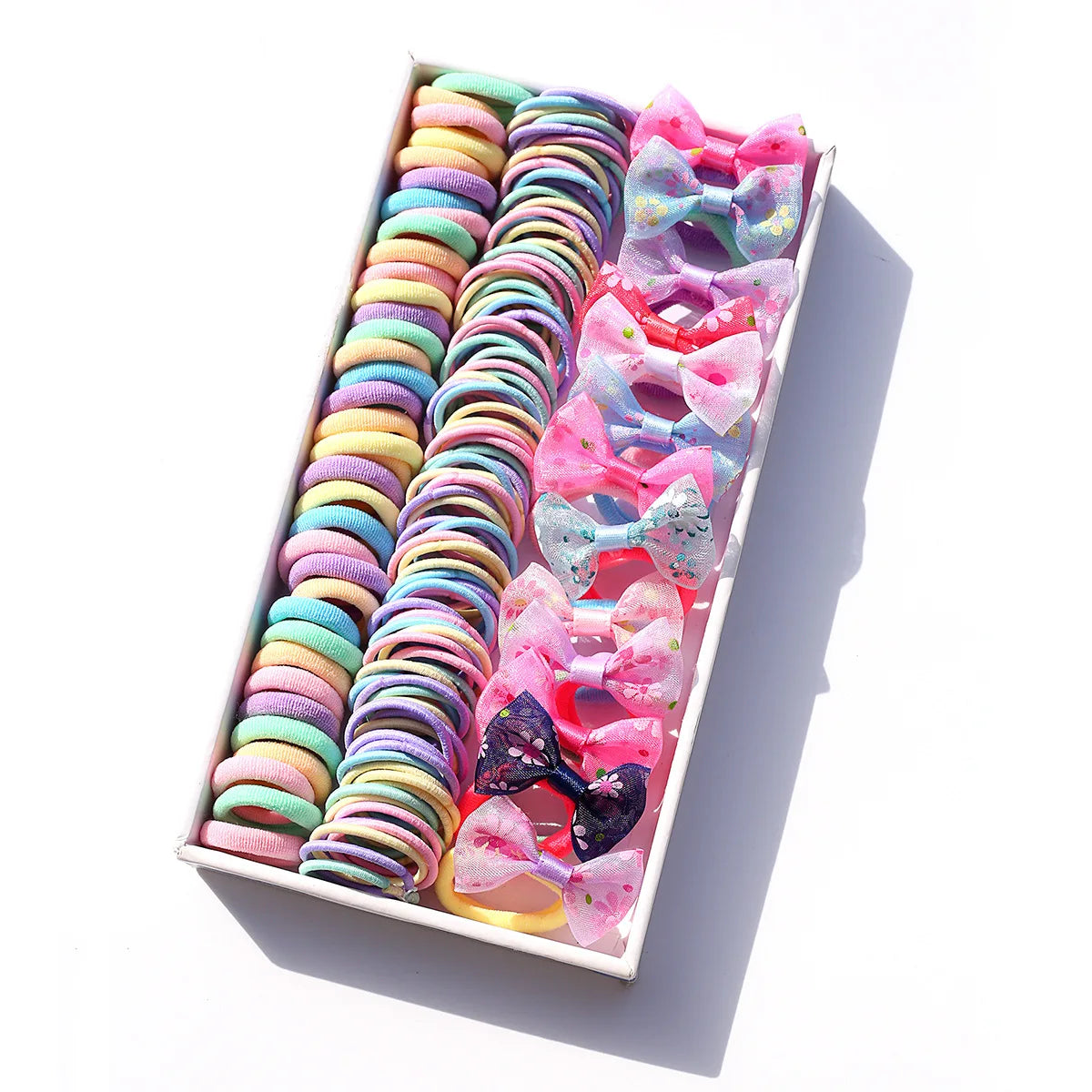 165-300PCS Hair Accessories Set Hairstyle House Play Toy Girl Elastic Hair Bands Butterfly Knot Hair Rope.