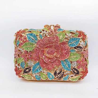 Diamond Dinner Hollow Rhinestone Banquet Clutch Bag Handtassen Dames Bolsos De Fiesta Para Mujer Boda Women's Rhinestone Handbag