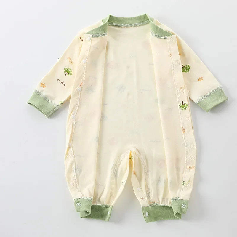 Baby-Body, Baumwolle, bedruckt, langärmelig, für Jungen und Mädchen, für Kleinkinder, Komfort, Creeper, Einteiler, Frühling und Herbst.