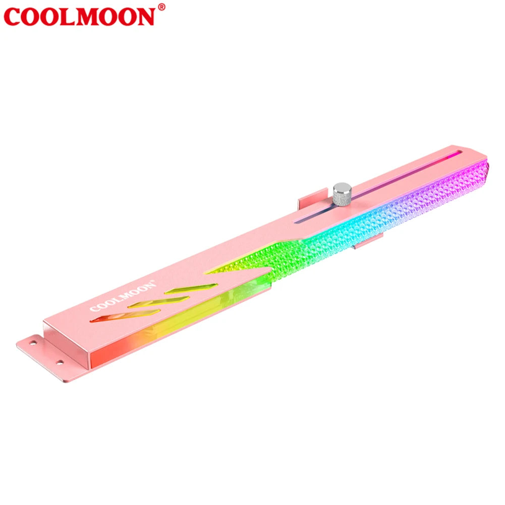 Customized Video Card Stand GT8 Horizontal Graphics Card Bracket 5V 3Pin ARGB GPU VGA Holder Desktop PC Case DIY Accessories.