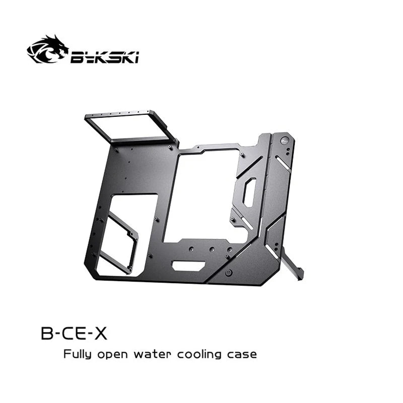 Bykski ATX Open Frame Panoramic Viewing Gaming Computer Case DIY Full Aluminum Water-Cooled Chassis B-CE-X.