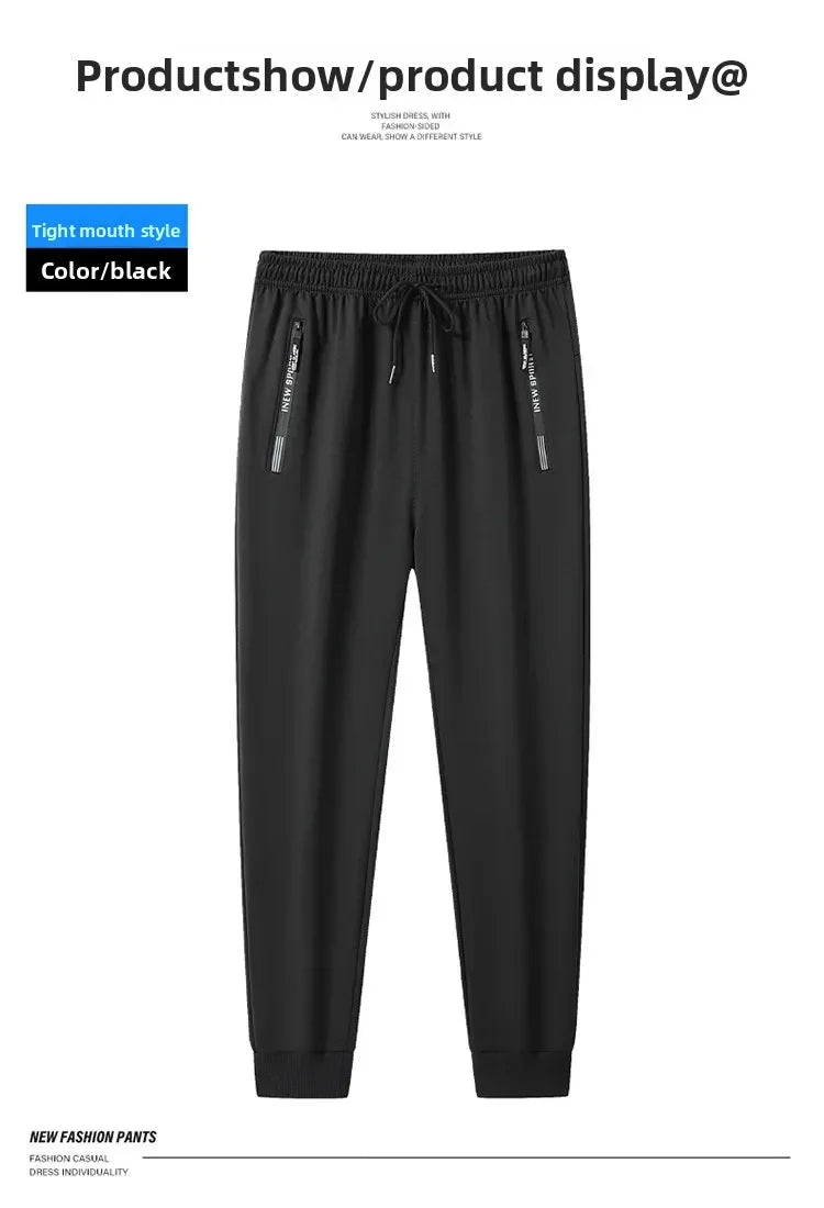 Men's Plus Size M-8XL Casual Loose Sports Pants Straight Leg Harlan Long Trousers Spring Autumn Long Pants Male Clothing 145KG.