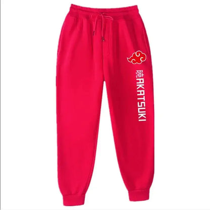 Fashion Print Men's Women's Jogging Hip Hop Pants Street Clothing Hot Selling Anime Pants Akatsuki Fleece Trousers S-3XL.