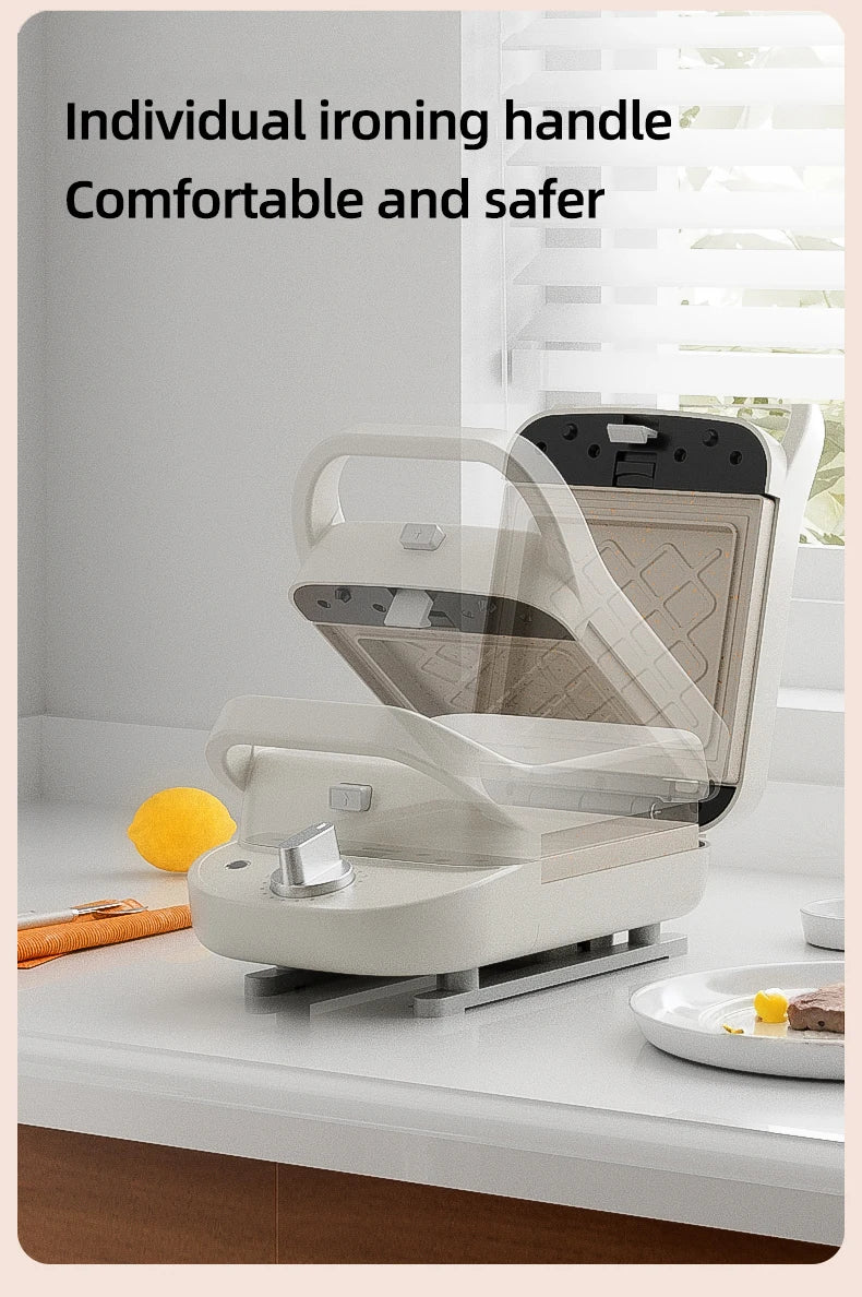 600W Electric Sandwich Maker Waffle Maker Multi-baker Breakfast Machine Toaster Baking Pancake Sandwichera Double Side Heat.