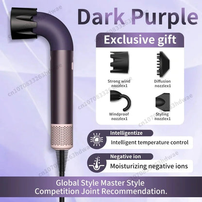 220V High-speed Professional Leafless Hair Dryer Negative Ion Scalp Care High Power Top Household Blower Salon Hairstyle Machine