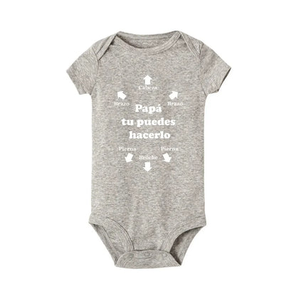 Papa Tu Es Le Meilleur Baby Body Niedlicher Sommer Baby Strampler Body Jungen Mädchen Kleidung Outfits Babykleidung Vatertagsgeschenk.