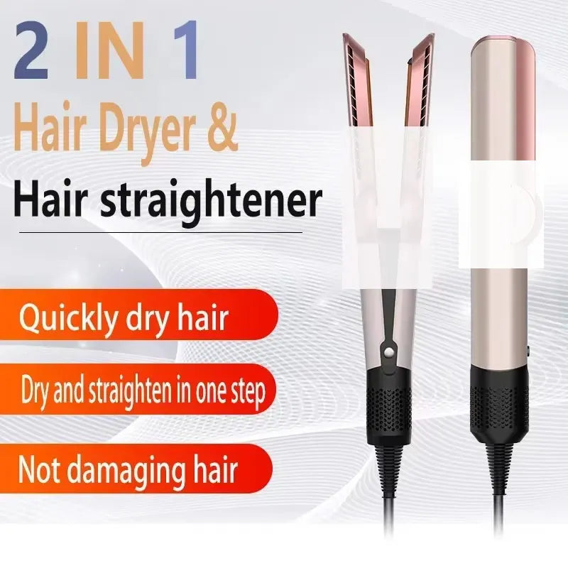 New 2 IN 1 professional hair dryer hair straightener styling tools for heating hair irons negative ion hair straighteners