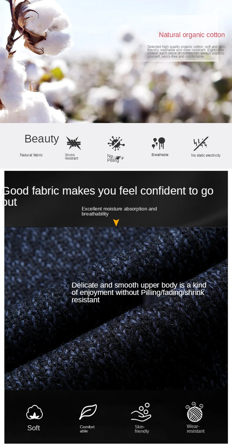 Autumn Sweater Male Shark Clothing Cotton Wool Jumpers Pullover Coats Jacquard Christmas Knitted Half Turtleneck zip.