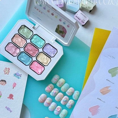 Nail Art UV Oil Paintting Gel for Nails DIY Carve Patterns 3D UV Texture Gel Carving Flowers Accessories for Manicure Tools.