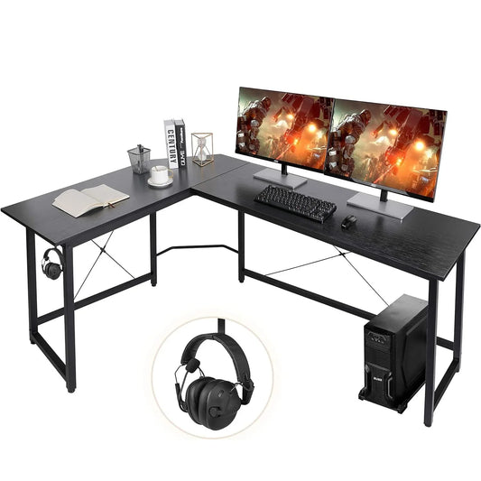 Homfa 66.5 cm (170 ") L Form Schreibtisch Computer Gaming Laptop Schreibtisch Home Office Ecke Workstation Tisch Arbeits zimmer 170x120x75cm
