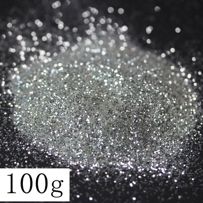 Ultra Fine Colorful Spark - Solvent Resistant White Iridescent Glitter -  - 015 Size, 0.5 mm