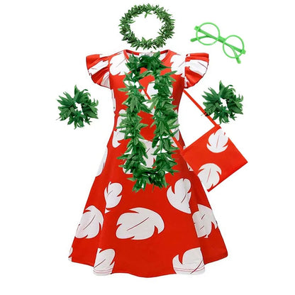 Baby Disney Film Stich Rolle Spielen Kostüm Sets Cartoon Niedliche Prinzessin Kleid Bühne Leistung Halloween Karneval Kinder Kleid