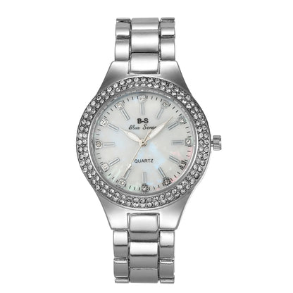 Fashion Casual Women Watch Elegant Luxury Brand Stainless Steel Strap Quartz Dress Watches For Woman Gifts.
