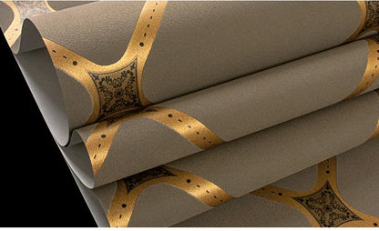 Hirschleder-Samttapete, nordische geometrische Muster, Linien, moderne, minimalistische, vertikale Streifen, Wohnzimmer-TV-Hintergrundtapete