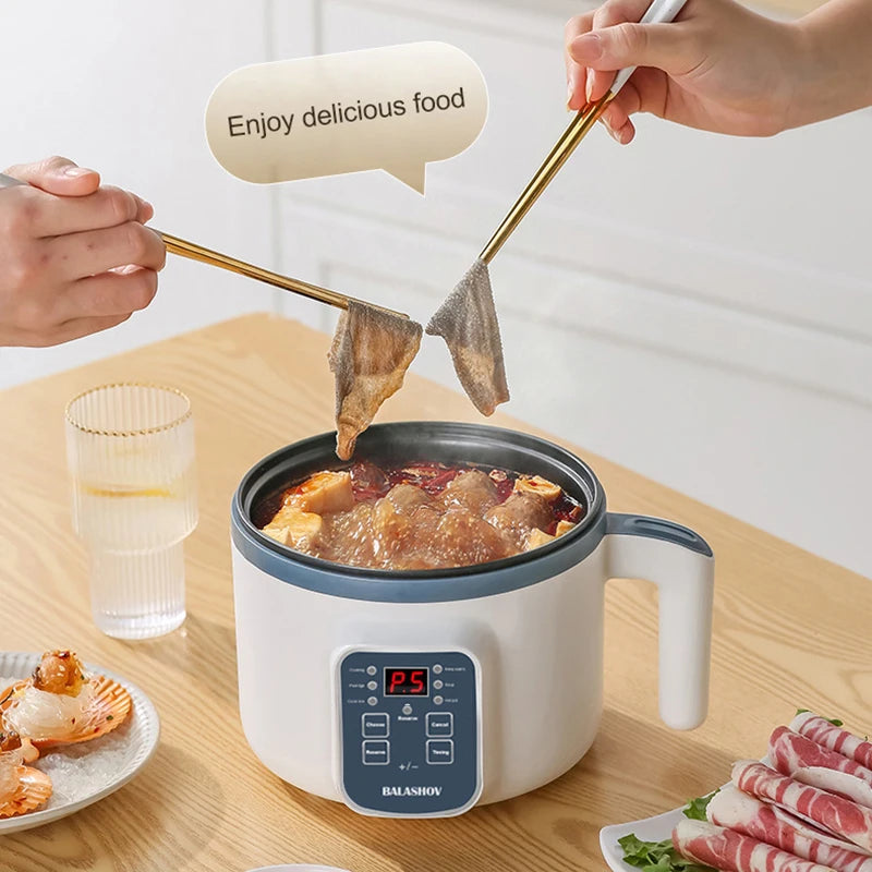 Electric Rice Cooker Multicooker Multifunction Pot Mini Hotpot Pan Soup Home Appliances for The Kitchen Pots Offers 1-2 People.