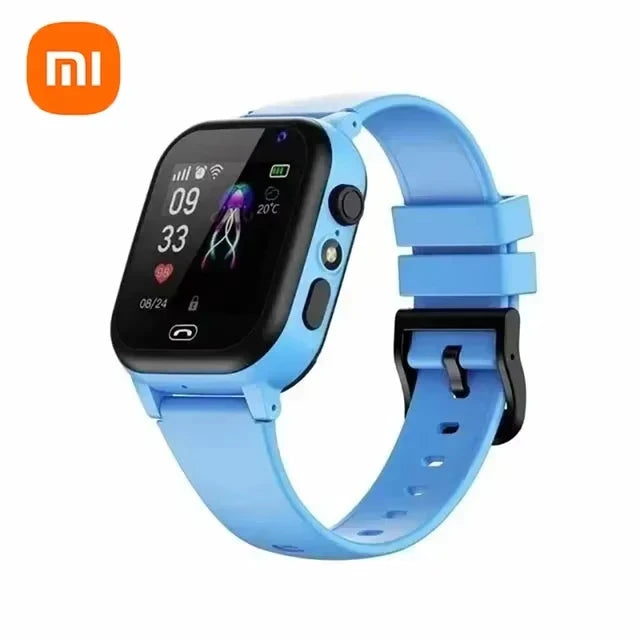 Xiaomi Kids 5G Smart Watch SOS GPS Location Video Call Sim Card Child Camera Waterproof Upgrade 2025For Boys Girls Add Earphone