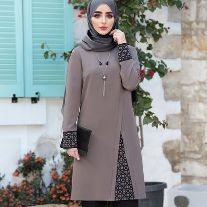 Muslim Women Long Tops Islamic Sets Women Muslim Pants Ramadan Prayer Clothes 2 Piece Islamic Attire Abaya Dubai Robe.