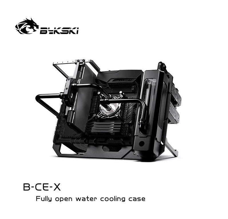 Granzon B-CE-X Open Frame Chassis Distro Plate Water Cooling Computer Case Vertical Horizontal, DIY Display.