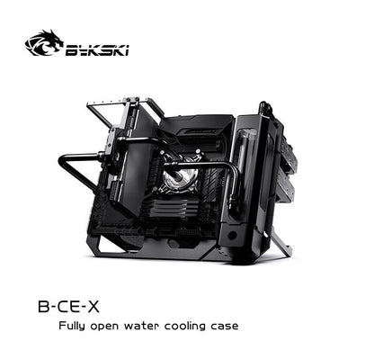 Granzon B-CE-X Open Frame Chassis Distro Plate Water Cooling Computer Case Vertical Horizontal, DIY Display.