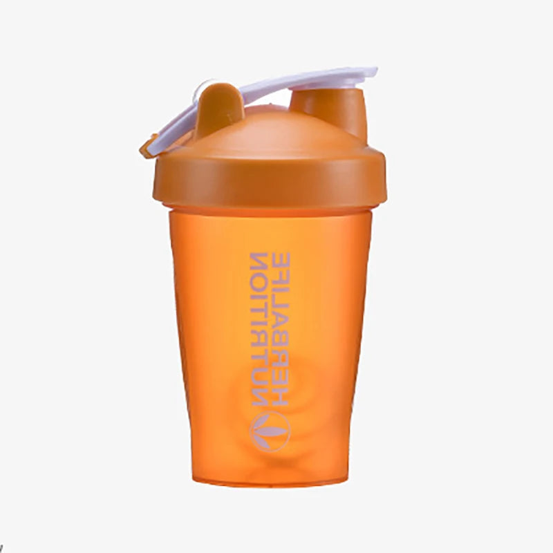 400ml Portable Protein Powder Shaker Bottle Leak Proof Water Bottle for Gym Fitness Training Sport Shaker Mixing Cup with Scale.