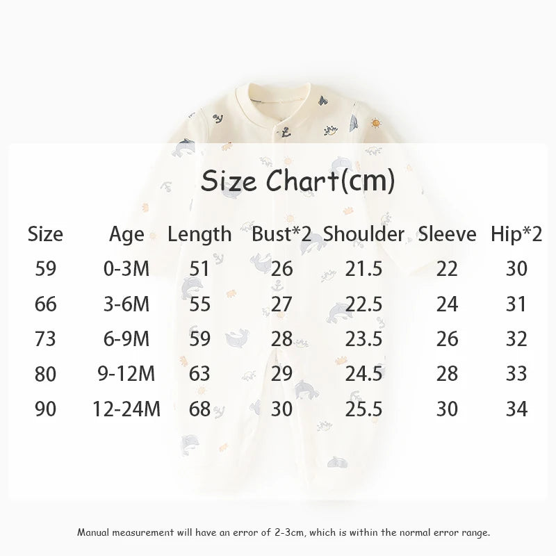 0-2Y Reine Baumwolle Langarm Neugeborenen Baby Strampler Haut-freundliche Einteilige Windel Overall Unterwäsche Infant Cartoon Homewear.