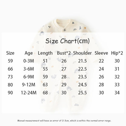 0-2Y Reine Baumwolle Langarm Neugeborenen Baby Strampler Haut-freundliche Einteilige Windel Overall Unterwäsche Infant Cartoon Homewear.