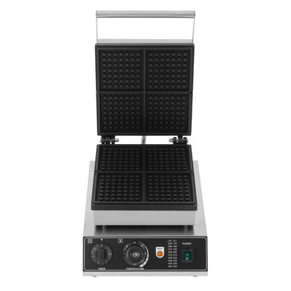 1750W Electric Waffle Maker 4 Grids Waffle Making Machine for Making Waffles Home Kitchens Commercial 50-300℃.