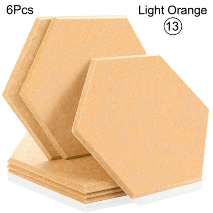 Sound Absorbing Wall Panels Hexagon 6 Pcs Bedroom Acoustic Insulation Sound-absorbing Panels Decor Acoustic Absorption Panel