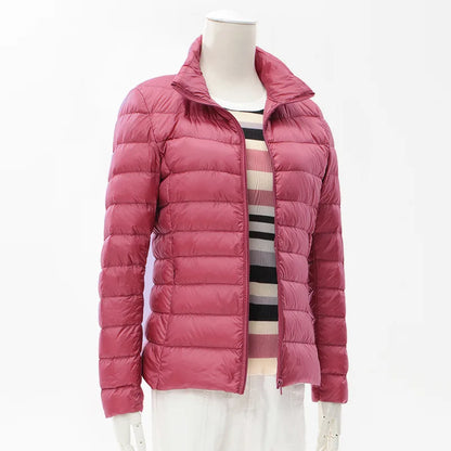 13 Farben Frauen Frühling Puffer Mantel 2023 Neuheiten Ultra Licht Weiße Ente Unten Jacke Koreanische Slim Fit Kurze Parkas