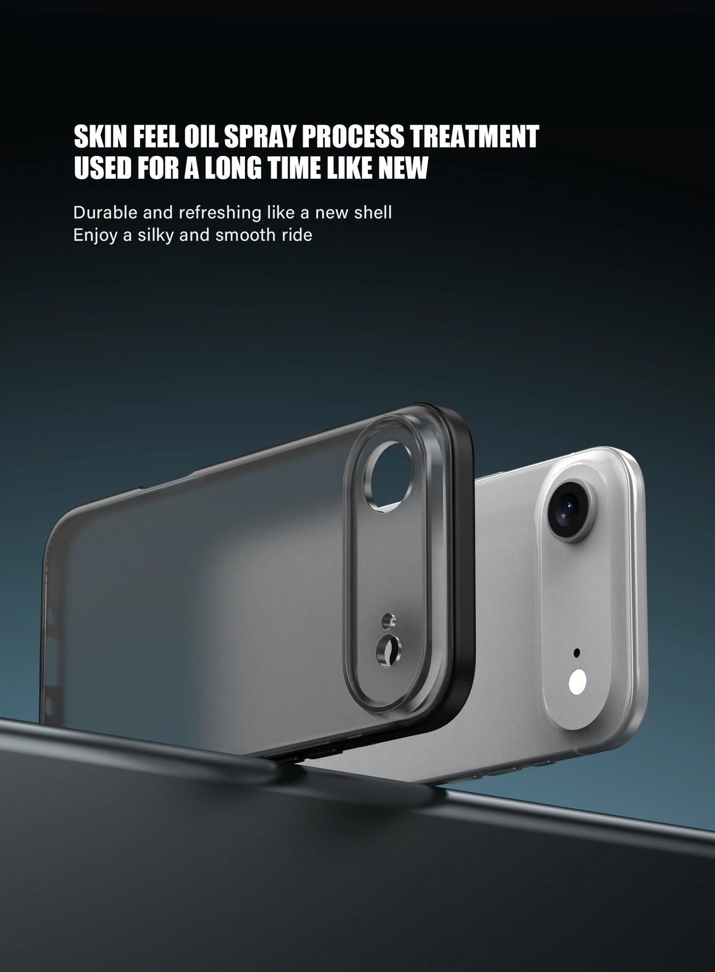 KEYSION Transparent Matte Case for iPhone 17 Air Translucent Soft Silicone+PC Shockproof Phone Back Cover for iPhone 17 Air 2025.