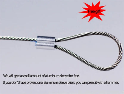 Diameter 0.8mm-8mm Length 2-100m Clothesline,PVC Transparent Plastic Coated No Burr 304 Stainless Steel Wire Rope Cable.