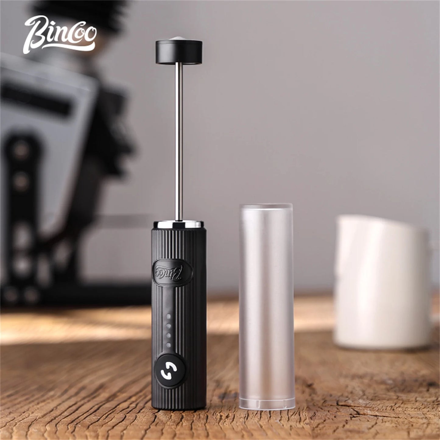 Bincoo New Milk Foamer Coffee Whisk Mixer Electric Blender Egg Beater Mini Frother Handle Stirrer Cappuccino Maker Cooking Tools.