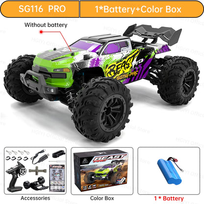 ZLL SG116 MAX/PRO 1:16 High Speed Drift Racing 80KM/H Or 40KM/H Brushless Motor 4WD RC Car Off Road Car Toys for For Kid Gift