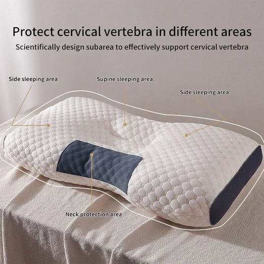 New Neck Pillow Help Sleep And Protect The Neck Cervical Orthopedic Soybean Fiber Massage Household SPA Pillow For Sleeping.