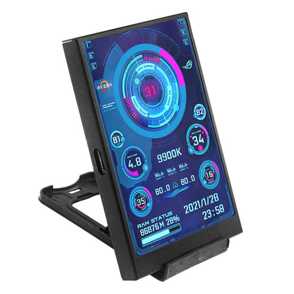 3.5 Inch IPS TYPE-C Secondary Screen DIY Computer Monitor USB-TYPEC Secondary Screen for Windows Built-in Software.