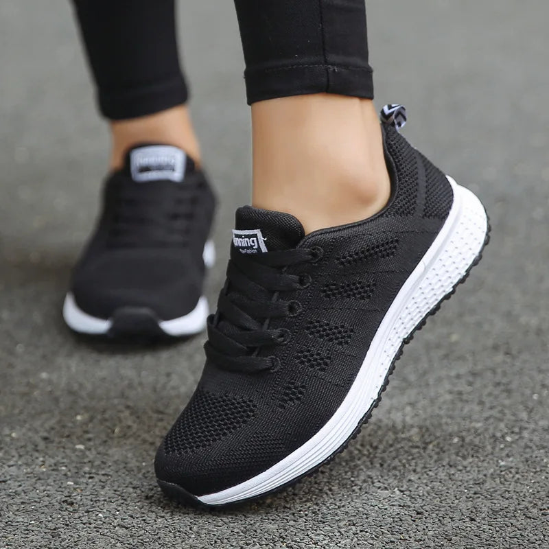 Fashion Breathable Women Casual Shoes  Walking Mesh Flat Shoes Woman White Sneakers Women 2022 Tenis Feminino Female Shoes.