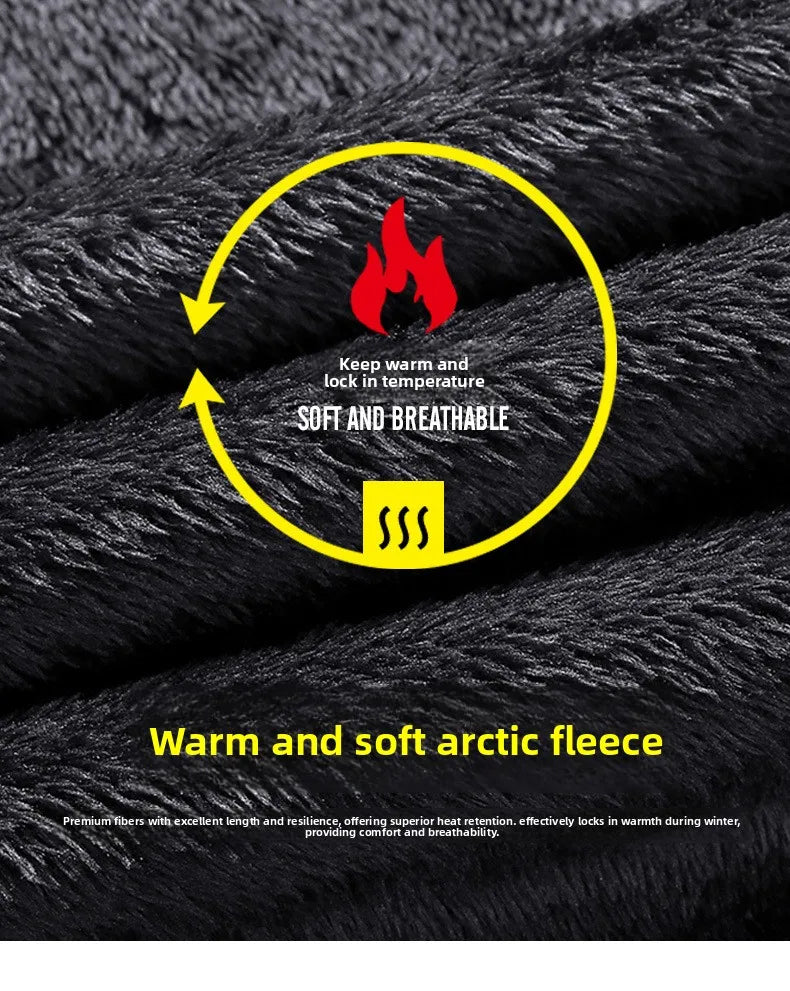 M-5XL Plus Size Men's Motorcycle Leather Jacket Winter Warm Stand Collar PU Biker Coat Casual Streetwear Fleece Lined Outerwear.