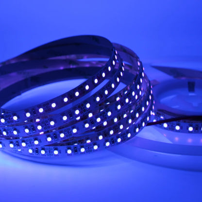 UV LED Strip Light 12/24V 60/120/240LEDS/M Ultraviolet LED Diode Ribbon SMD 2835 Purple Flexible Tape for DJ Fluorescence.