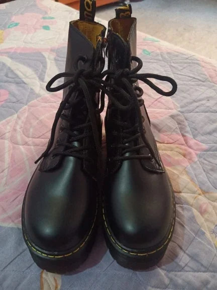 Autumn Winter Fashion Round Toe Lace-up Shoes Womens Boots Zip Ankle Boots For Women High Heels Basics Casual.